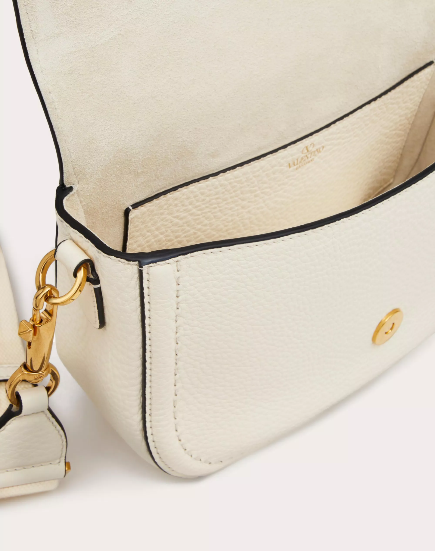 VALENTINO GARAVANI ALLTIME GRAINY CALFSKIN SHOULDER BAG